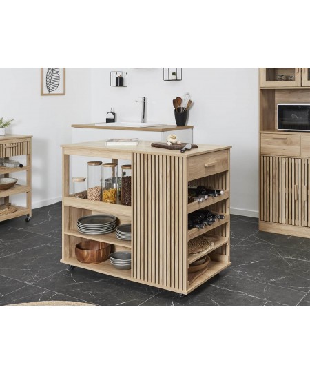 Τρόλει Κουζίνας Klaus Home Deco Factory - 105x60x90cm