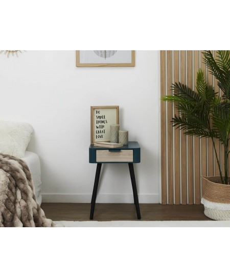 Κομοδίνο Home Deco Factory - 35x40x48cm - Μπλε