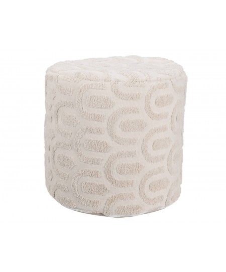 ΣΚΑΜΠΌ & ΠΟΥΦ POUF ROUND W ARCH DESIGN 40X38 HZ1601350