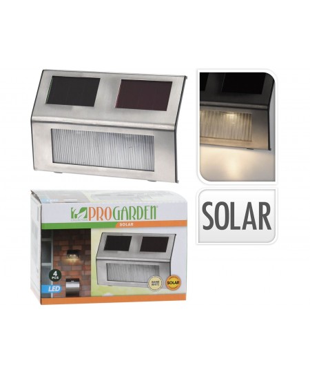 ΦΩΤΙΣΤΙΚΆ ΜΠΑΤΑΡΊΑΣ & ΗΛΙΑΚΆ SOLAR LIGHT STAINLESS SET 4PCS DT2100250