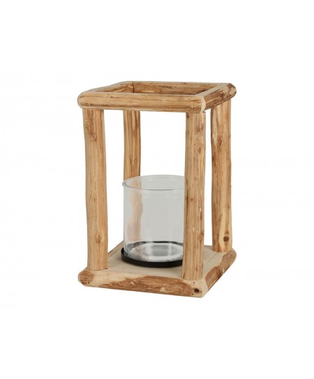 ΦΑΝΑΡΆΚΙ LANTERN 16X16X25CM WOOD HZ1230340