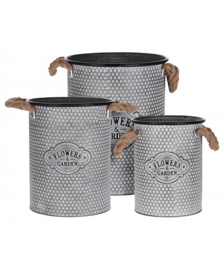 ΔΙΑΚΌΣΜΗΣΗ & ΟΡΓΆΝΩΣΗ ΜΠΑΛΚΟΝΙΟΎ PLANTER SET ZINC 3PCS FZ3000640