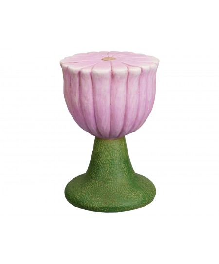 ΈΠΙΠΛΑ ΚΉΠΟΥ & ΒΕΡΆΝΤΑΣ SIDE TABLE FLOWER 42CM PURPLE