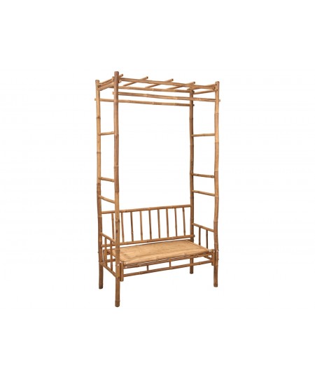 ΈΠΙΠΛΟ ΚΉΠΟΥ & ΒΕΡΆΝΤΑΣ BENCH BAMBOO WITH PERGOLA