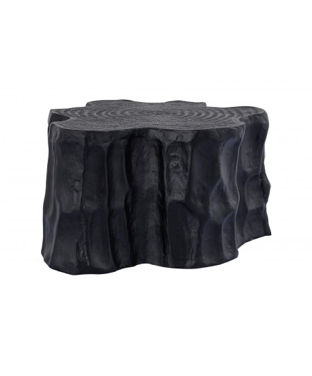 ΤΡΑΠΕΖΆΚΙΑ ΣΑΛΟΝΙΟΎ PTMD SIDE TABLE FENNAH TREE TRUNK ALUMINIUM BLACK