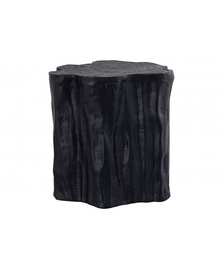 ΤΡΑΠΕΖΆΚΙΑ ΣΑΛΟΝΙΟΎ PTMD SIDE TABLE FENNAH TREE TRUNK ALUMINIUM BLACK