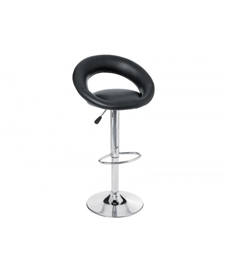 SASHA BLK/CHR PU ADJ BAR STOOL ATMOSPHERA 114600A