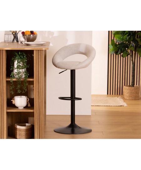 SASHA GR/BLK ADJ BAR STOOL ATMOSPHERA 207338A