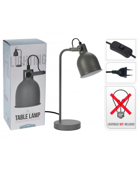 ΦΩΤΙΣΤΙΚO TABLE LAMP METAL 42CM GREY Y03000120