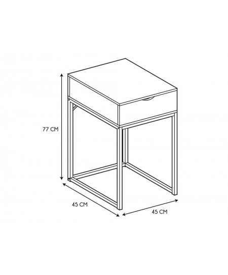 ΚΟΝΣΌΛΑ WOODEN ABBOTT DRESSING TABLE HD6730