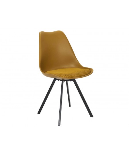 CHAIR PP WITH CUSHION YELLOW ATOM M4 HD0482