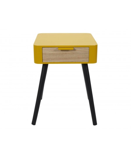 Κομοδίνο Home Deco Factory - 35x40x48cm - Κίτρινο