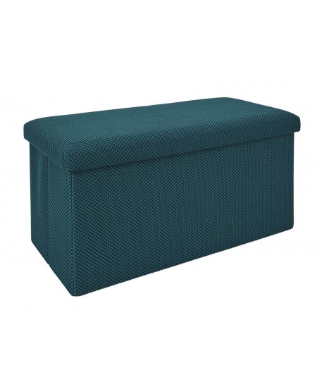 Σκαμπό-μπαούλο Atom Home Deco Factory - 76x38x38cm - Μπλε