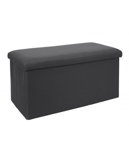 Σκαμπό-μπαούλο Atom Home Deco Factory - 76x38x38cm - Γκρι