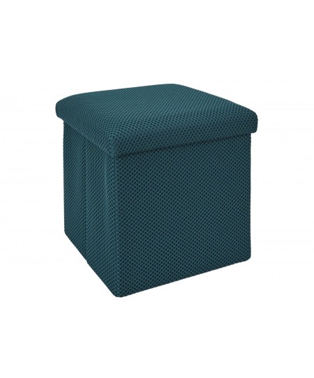 Σκαμπό-μπαούλο Atom Home Deco Factory - 38x38x38cm - Μπλε