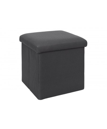 Σκαμπό-μπαούλο Atom Home Deco Factory - 38x38x38cm - Γκρι