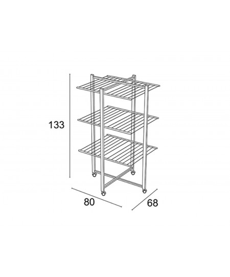 Απλώστρα Karisma ARiT - 133x80x68cm - Φυσικό