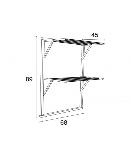 Απλώστρα Klaus ARiT - 68x45x89cm - Φυσικό