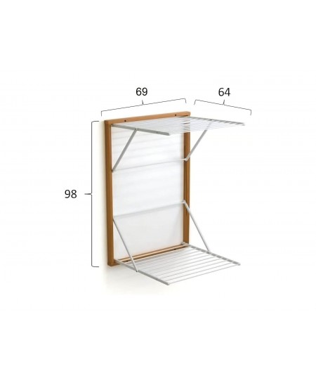 Απλώστρα Koral ARiT - 69x64x98cm - Λευκό