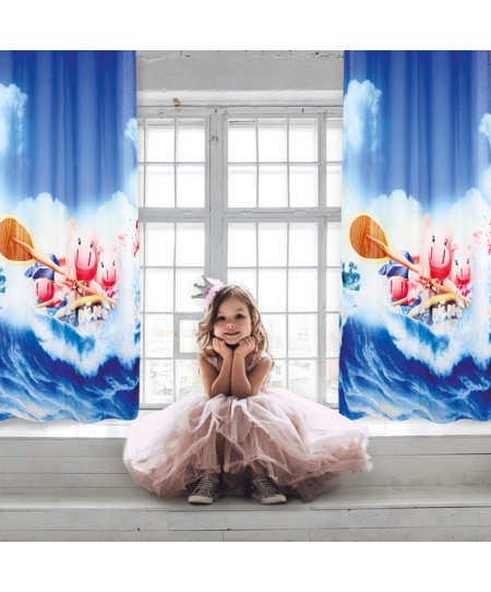 Κουρτίνα παιδική με κρίκους (140Χ280) 2122, DAS HOME