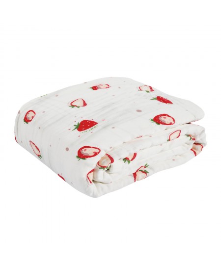 DAS BABY ΚΟΥΒΕΡΤΑ-ΜΟΥΣΕΛΙΝΑ 80X105 RELAX 6621 ΚΟΚΚΙΝΟ, ΛΕΥΚΟ