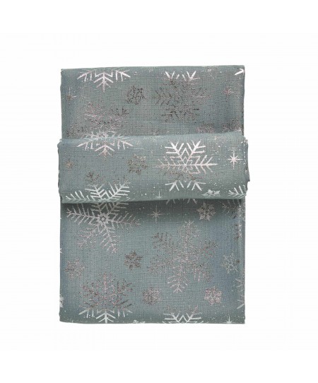 DAS HOME CHRISTMAS ΤΡΑΠΕΖΟΜΑΝΤΗΛΟ 140Χ220 0714 ΑΣΗΜΙ, ΓΚΡΙ
