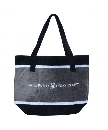 GREENWICH POLO CLUB ΤΣΑΝΤΑ ΘΑΛΑΣΣΗΣ 55Χ40 3865 ΓΚΡΙ, ΛΕΥΚΟ, ΜΑΥΡΟ