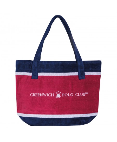 GREENWICH POLO CLUB ΤΣΑΝΤΑ ΘΑΛΑΣΣΗΣ 55Χ40 3864 ΚΟΚΚΙΝΟ, ΛΕΥΚΟ, ΜΠΛΕ
