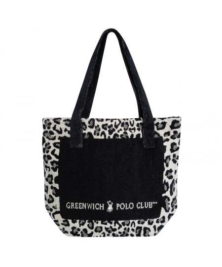 GREENWICH POLO CLUB ΤΣΑΝΤΑ ΘΑΛΑΣΣΗΣ 55Χ40 3861 ΜΑΥΡΟ, ΜΠΕΖ, ΣΠΑΓΓΙ