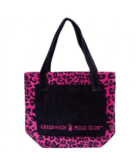 GREENWICH POLO CLUB ΤΣΑΝΤΑ ΘΑΛΑΣΣΗΣ 55Χ40 3863 ΜΑΥΡΟ, ΡΟΖ, ΤΥΡΚΟΥΑΖ