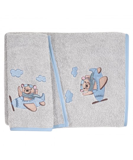 GREENWICH POLO CLUB ΣΕΤ ΠΕΤΣΕΤΕΣ ΒΑΒΥ 8851 BLUE, GREY