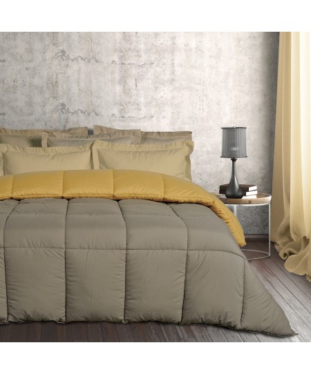 DAS HOME ΠΑΠΛΩΜΑ ΥΠΕΡΔΙΠΛΟ HAPPY 9643 DARK GREY, OCHRE 220Χ240