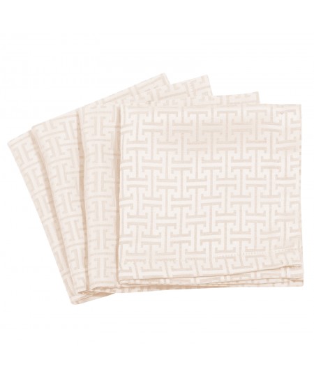 GREENWICH POLO CLUB ΣΕΤ ΠΕΤΣΕΤΕΣ ΦΑΓΗΤΟΥ 40Χ40 3009 IVORY