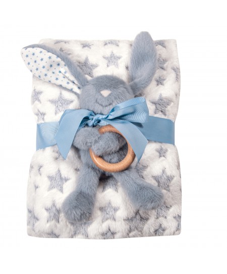 GREENWICH POLO CLUB ΚΟΥΒΕΡΤΑ FLEECE 75X100 ΒΑΒΥ 8844 BLUE, WHITE