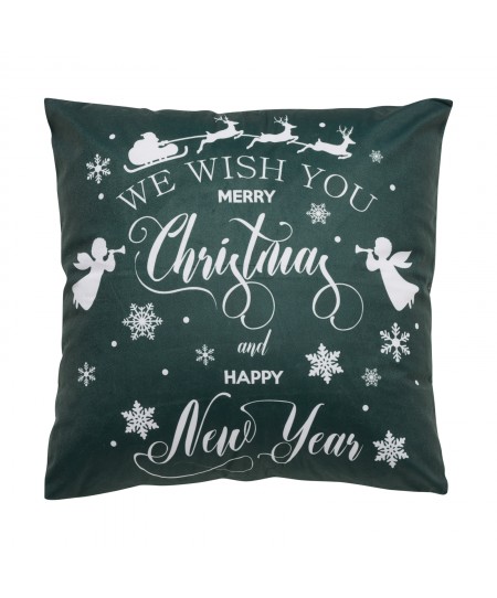 DAS HOME CHRISTMAS ΜΑΞΙΛΑΡΙ ΦΙΓΟΥΡΑΣ 45X45 0771 GREEN