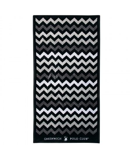 GREENWICH POLO CLUB ΠΕΤΣΕΤΑ ΘΑΛΑΣΣΗΣ 90Χ180 4007 BLACK, GREY