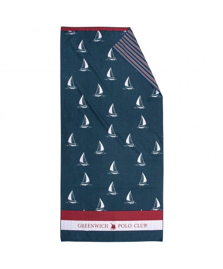 GREENWICH POLO CLUB ΠΕΤΣΕΤΑ ΘΑΛΑΣΣΗΣ 80Χ170 4026 BLUE, RED