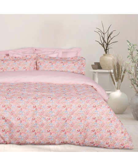 DAS HOME ΣΕΤ ΣΕΝΤΟΝΙΑ ΥΠΕΡΔΙΠΛΑ HAPPY 9671 PINK, SALMON 240Χ260