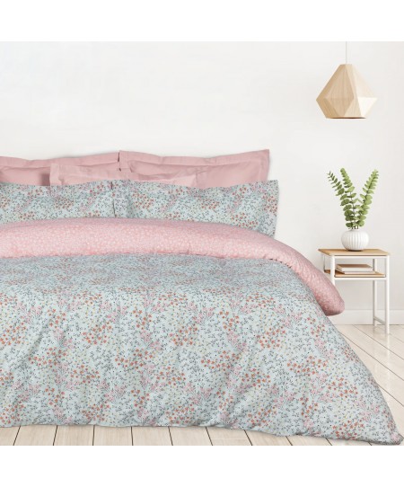 DAS HOME ΣΕΤ ΣΕΝΤΟΝΙΑ ΥΠΕΡΔΙΠΛΑ ΜΕ ΛΑΣΤΙΧΟ CASUAL 5428 MINT, ROSE 170Χ200+35