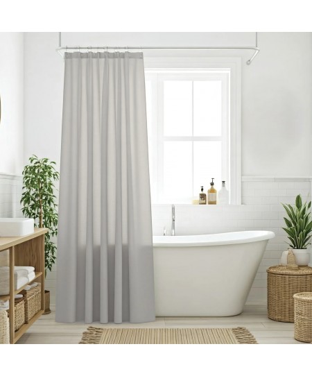 DAS HOME ΚΟΥΡΤΙΝΑ ΜΠΑΝΙΟΥ 240Πx180Υ 0805 GREY