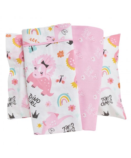 DAS BABY ΣΕΤ ΣΕΝΤΟΝΙΑ FUN 4936 PINK, WHITE 130Χ170
