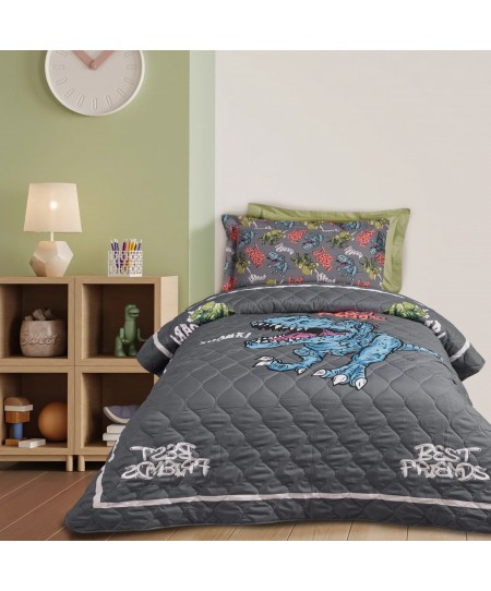 DAS KIDS ΚΟΥΒΕΡΛΙ ΜΟΝΟ 4931 CREAM, GREY 160Χ220