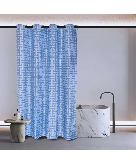 GREENWICH POLO CLUB ΚΟΥΡΤΙΝΑ ΜΠΑΝΙΟΥ 200Πx180Y ESSENTIAL 3119 DUSTY BLUE