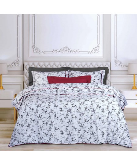 GREENWICH POLO CLUB ΣΕΤ ΣΕΝΤΟΝΙΑ ΥΠΕΡΔΙΠΛΑ 2263 BLACK, WHITE 240Χ260