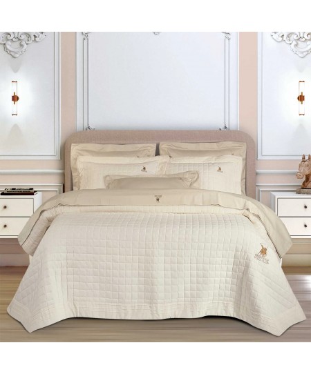 GREENWICH POLO CLUB ΚΟΥΒΕΡΤΟΡΙΟ KING CLASSIC 2355 ECRU 240Χ250