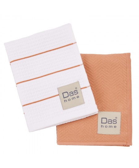 DAS HOME ΣΕΤ ΠΟΤΗΡΟΠΑΝΑ 2ΤΜΧ 30Χ50 0831 TERACOTTA, WHITE