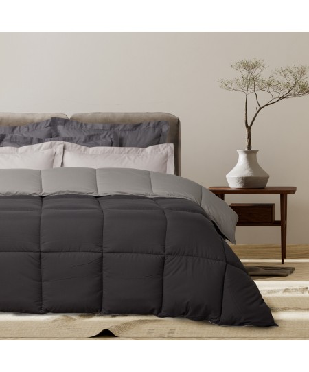 DAS HOME ΠΑΠΛΩΜΑ ΥΠΕΡΔΙΠΛΟ HAPPY 9693 BLACK, GREY 220Χ240