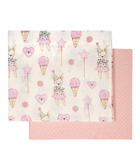 GREENWICH POLO CLUB ΣΕΤ ΣΕΝΤΟΝΙΑ ΛΙΚΝΟΥ ΒΑΒΥ ESSENTIAL 8859 IVORY, PINK 70Χ120