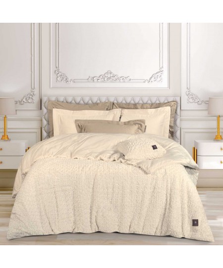 GREENWICH POLO CLUB ΚΟΥΒΕΡΤΟΠΑΠΛΩΜΑ RABBIT FAUX FUR KING ESSENTIAL 3960 ECRU 240Χ250