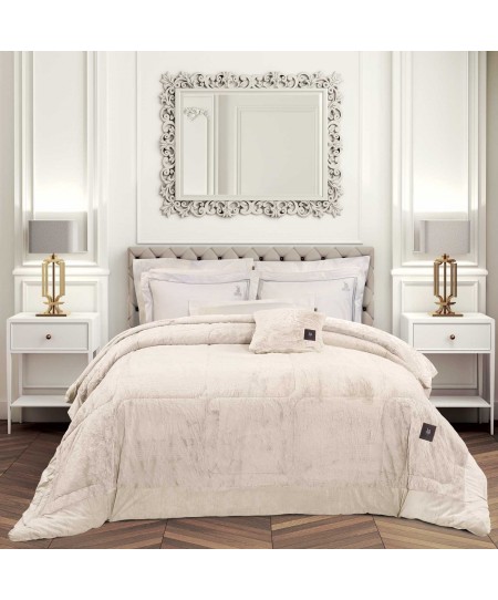 GREENWICH POLO CLUB ΚΟΥΒΕΡΤΟΠΑΠΛΩΜΑ RABBIT FAUX FUR KING PREMIUM 3962 IVORY 240X250